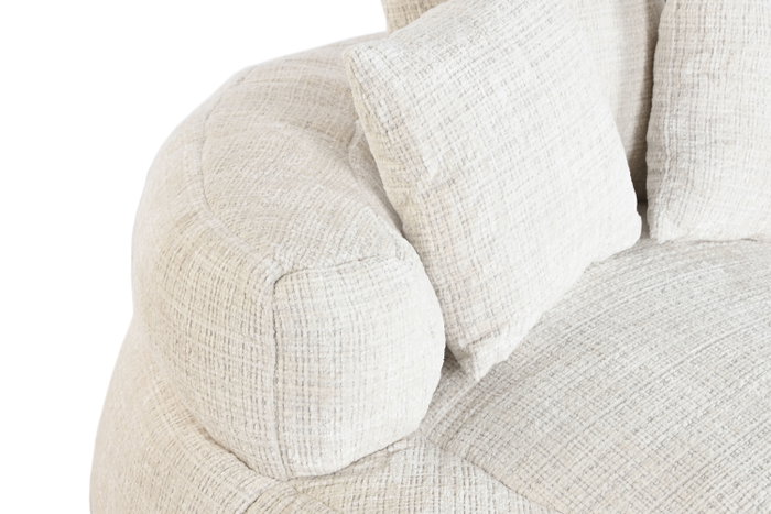 DKD Home Decor Sillón de Poliéster Blanco