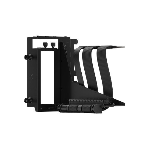 Fractal Design Kit de Soporte Vertical para Tarjeta Gráfica Flex 2 PCIe 4.0 (FD-A-FLX2-001) - Incluye Cable Riser de 19,5 cm, Compatible con North, Define 7, Meshify 2, Color Negro