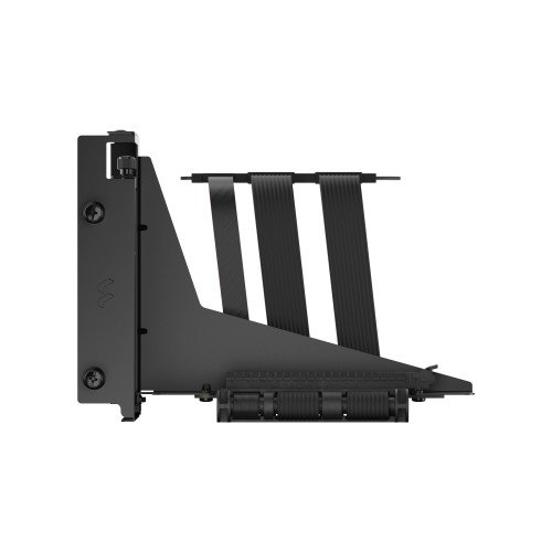 Fractal Design Kit de Soporte Vertical para Tarjeta Gráfica Flex 2 PCIe 4.0 (FD-A-FLX2-001) - Incluye Cable Riser de 19,5 cm, Compatible con North, Define 7, Meshify 2, Color Negro