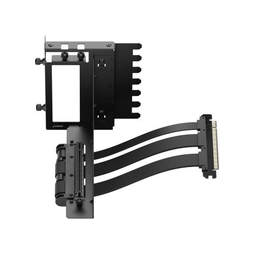 Fractal Design Kit de Soporte Vertical para Tarjeta Gráfica Flex 2 PCIe 4.0 (FD-A-FLX2-001) - Incluye Cable Riser de 19,5 cm, Compatible con North, Define 7, Meshify 2, Color Negro