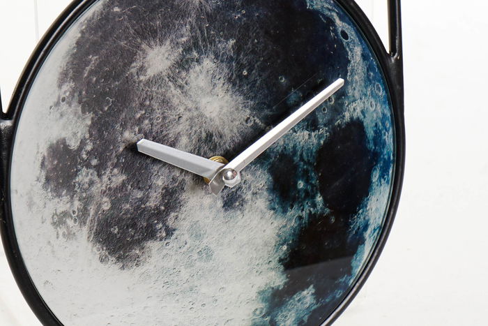 DKD Home Decor Reloj de Pared Moderno Gris Hierro Cristal 4.5 x 60 x 20 cm (2 Unidades)