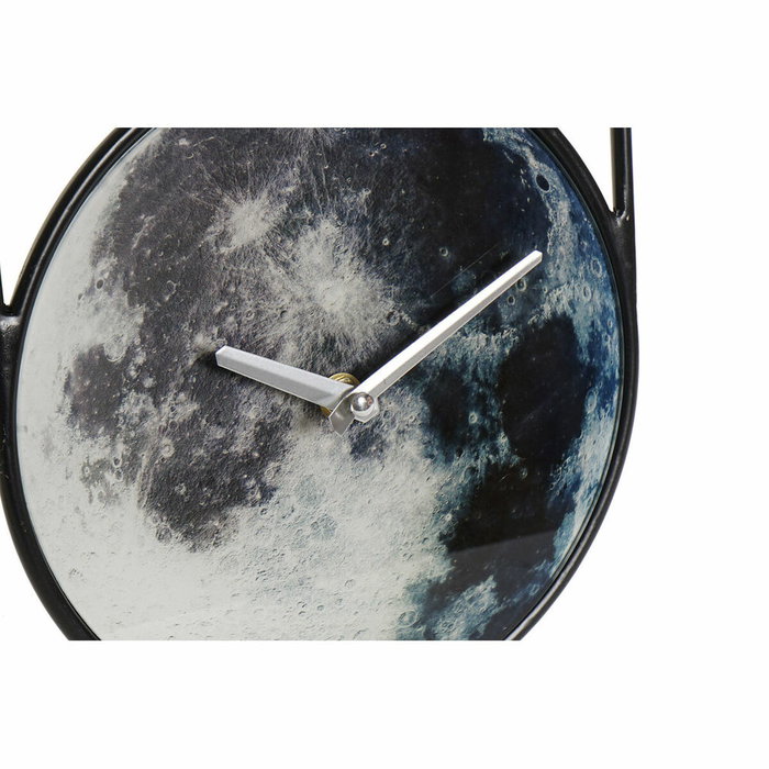 DKD Home Decor Set de 2 Relojes de Pared Planeta en Hierro Gris