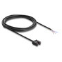 DeLOCK Barrera de luz 5 mm Tipo U con 4 extremos de cable abiertos NPN L/D conmutable, 2 m