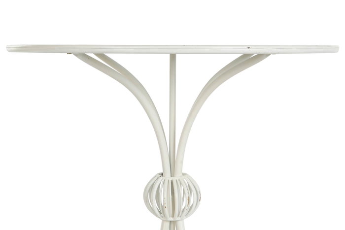 DKD Home Decor Mesita Auxiliar Metal Blanca 81x81x81,5 DKD Home Decor Mesita Auxiliar Metal Blanca 81x81x81,5