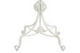 DKD Home Decor Mesita Auxiliar Metal Blanca 81x81x81,5