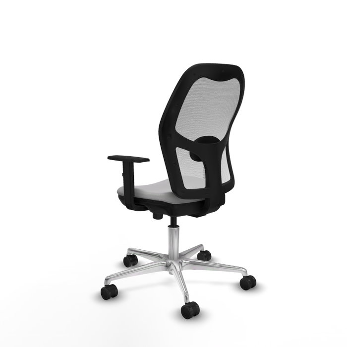 PIQUERAS Y CRESPO Silla de oficina Jorquera con mecanismo Sincro/Traslack Gris y Blanca