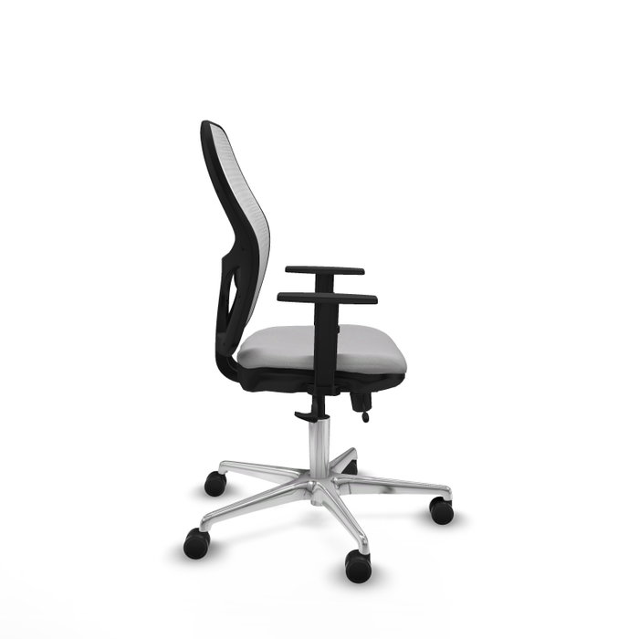 PIQUERAS Y CRESPO Silla de oficina Jorquera con mecanismo Sincro/Traslack Gris y Blanca