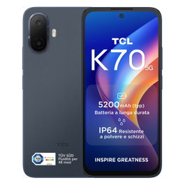 TCL K70 5G 4GB RAM 128GB stardust blue