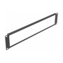 DeLOCK Panel de gabinete de red de 19″ con abertura 2 HE negro