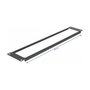 DeLOCK Panel de gabinete de red de 19″ con abertura 2 HE negro