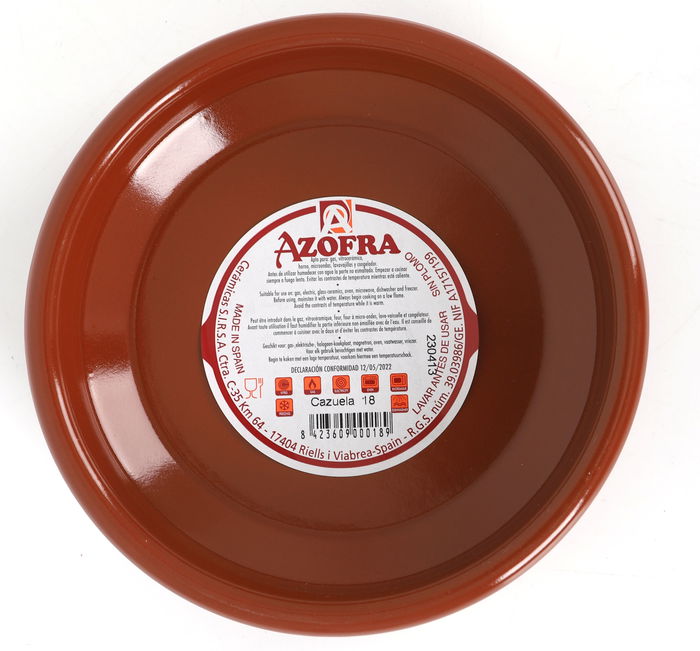 Azofra Cazuela Vitro 18 cm (26 Unidades)