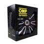 Omp Tapacubos Magnum OMPS07011312 Juego de 4 para Llantas de 13 Pulgadas en Negro y Plata