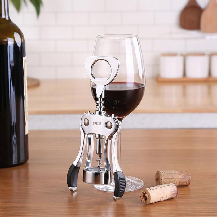 Quttin Sacacorchos Zinc Alloy para Botellas de Vino, 19 x 5.6 x 3.8 cm (24 Unidades)