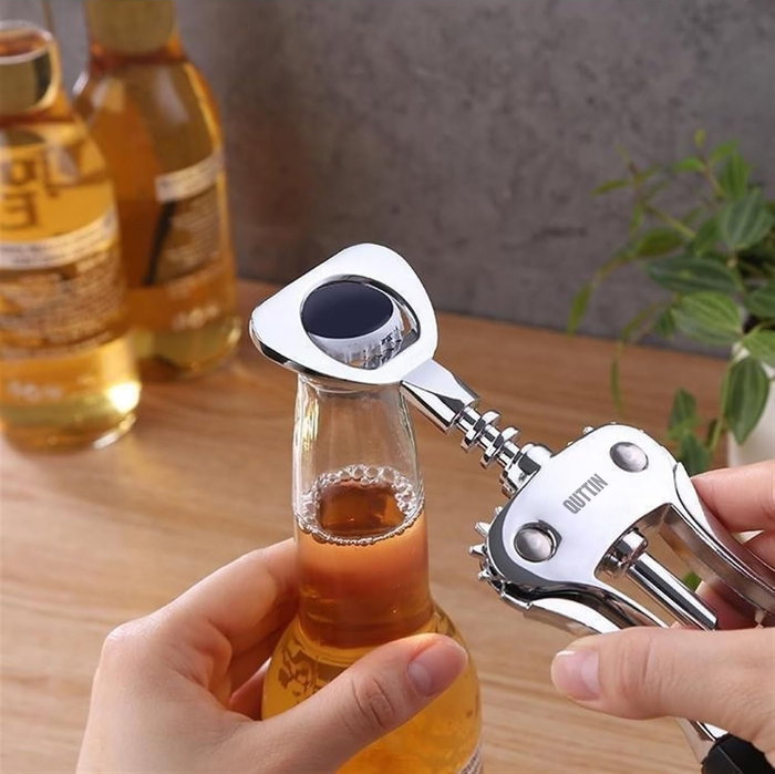 Quttin Sacacorchos Zinc Alloy para Botellas de Vino, 19 x 5.6 x 3.8 cm (24 Unidades)