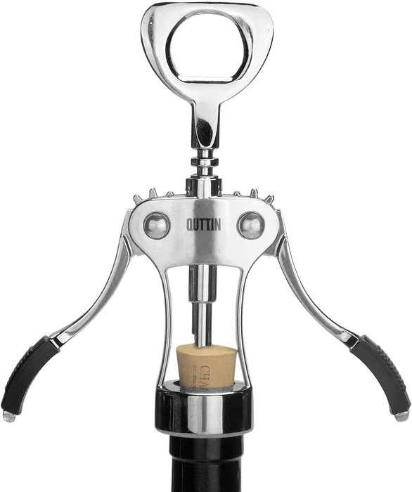 Quttin Sacacorchos Zinc Alloy para Botellas de Vino, 19 x 5.6 x 3.8 cm (24 Unidades)