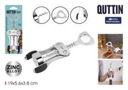 Quttin Sacacorchos Zinc Alloy para Botellas de Vino, 19 x 5.6 x 3.8 cm (24 Unidades)