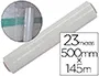 Q-connect Film Extensible Manual Transparente, 500 mm Ancho x 145 m Largo, 23 Micras