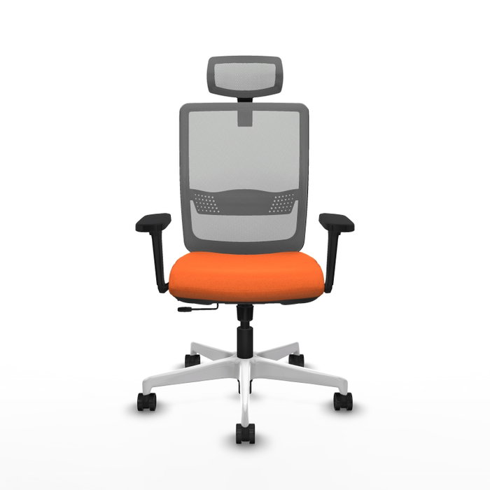 PIQUERAS Y CRESPO Silla de oficina Haches Naranja y Gris PIQUERAS Y CRESPO Silla de oficina Haches Naranja y Gris