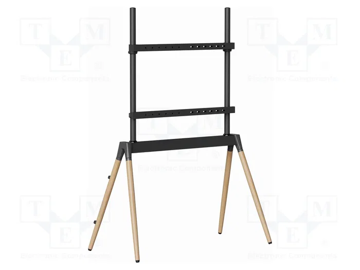 GEMBIRD Soporte para TV TVS-86F-01-BK de 55 a 86 pulgadas, Negro y Madera