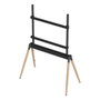 GEMBIRD Soporte para TV TVS-86F-01-BK de hasta 86 pulgadas, Negro, Madera