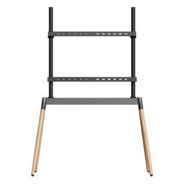 GEMBIRD Soporte para TV TVS-86F-01-BK de 55 a 86 pulgadas, Negro y Madera