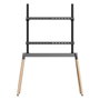 GEMBIRD Soporte para TV TVS-86F-01-BK de hasta 86 pulgadas, Negro, Madera