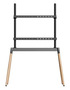 GEMBIRD Soporte para TV TVS-86F-01-BK de hasta 86 pulgadas, Negro, Madera