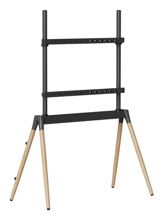 GEMBIRD Soporte para TV TVS-86F-01-BK de 55 a 86 pulgadas, Negro y Madera