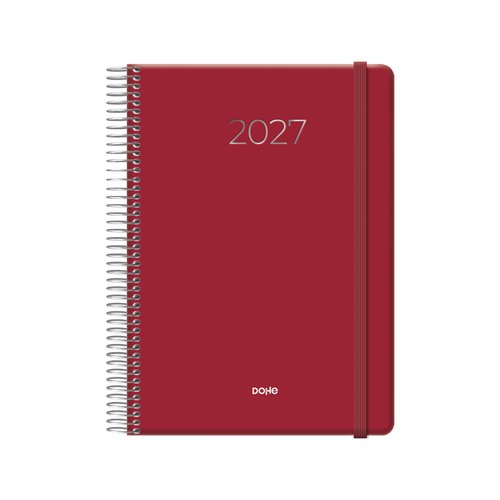 DOHE Agenda Anual 2027 Colour Vibes Espiral Tapa Extra Burdeos DOHE Agenda Anual 2027 Colour Vibes Espiral Tapa Extra Burdeos