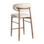 Ixia Taburete 65cm Beige Tejido-Metal