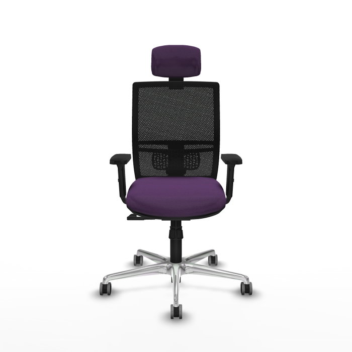 PIQUERAS Y CRESPO Silla de oficina Yunquera con mecanismo Sincro, Morada y Negra PIQUERAS Y CRESPO Silla de oficina Yunquera con mecanismo Sincro, Morada y Negra