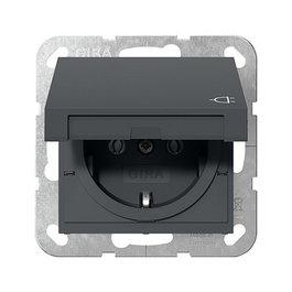 GIRA 445428 Schuko KD System 55 Antracita