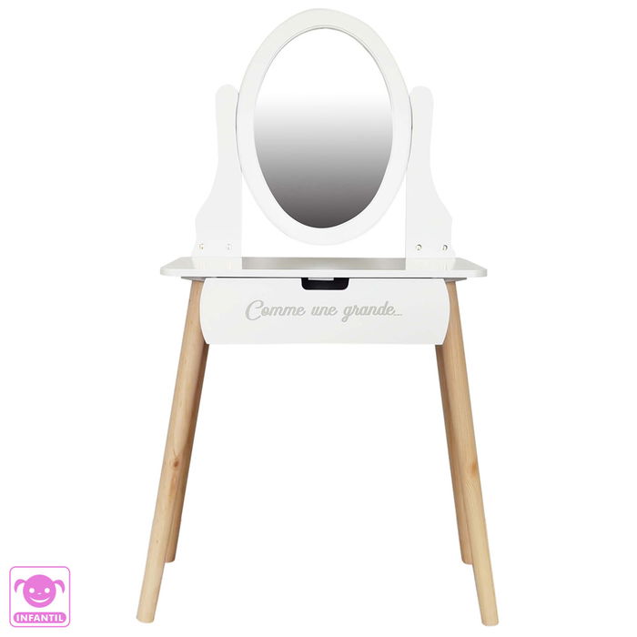 Home Deco Kids Tocador Infantil 55x30x109 cm para Niñas Home Deco Kids Tocador Infantil 55x30x109 cm para Niñas
