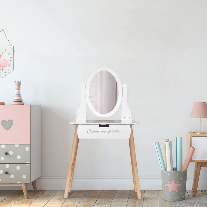 Home Deco Kids Tocador Infantil 55x30x109 cm para Niñas Home Deco Kids Tocador Infantil 55x30x109 cm para Niñas