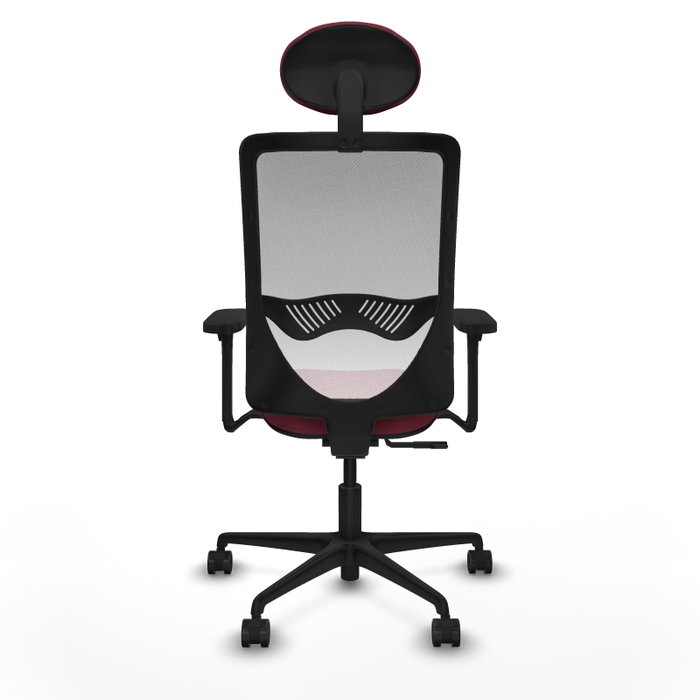 PIQUERAS Y CRESPO Silla de oficina Zulema con mecanismo Sincro, Granate y Blanco PIQUERAS Y CRESPO Silla de oficina Zulema con mecanismo Sincro, Granate y Blanco