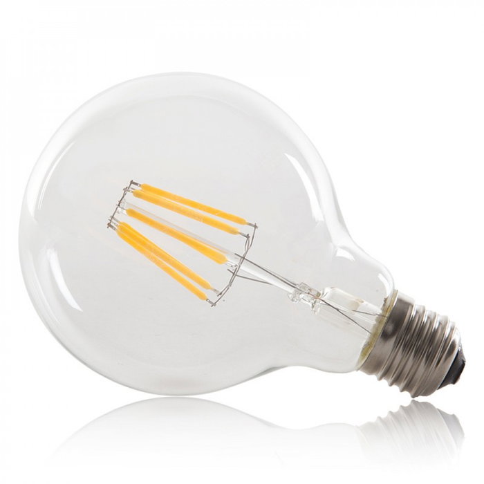 Bombilla LED Filamento G95 E27 8W 576Lm 2000K Blanco Cálido