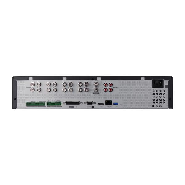 Hanwha Wisenet HRX-1635 Grabador DVR 16 canales 5 en 1 HDMI VGA H.265 coaxial 8 bahías HDD