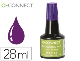 Q-connect Tinta para Tampon Violeta Bote 28 ml