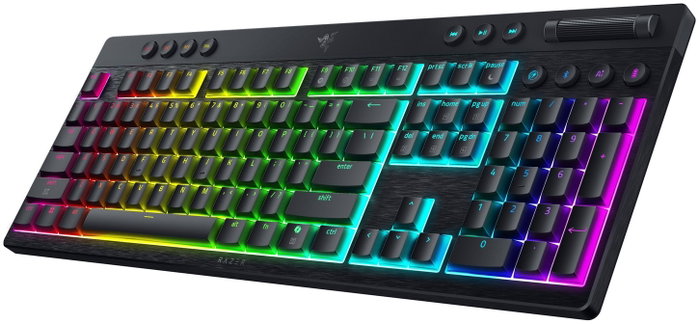 Razer BlackWidow V4 HyperSpeed Teclado Inalámbrico Low-Profile Yellow Switch US Layout