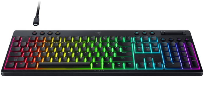 Razer BlackWidow V4 HyperSpeed Teclado Inalámbrico Low-Profile Yellow Switch US Layout