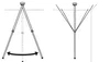 Axis T91B50 Soporte de Techo Telescópico para Cámaras Domo