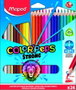 Maped Color'Peps Strong Estuche de 24 Lápices de Colores Surtidos de Resina Triangular