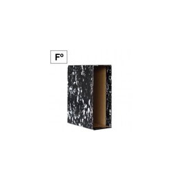 Ancor Caja para Archivador Jaspeado A-Z Folio Negro
