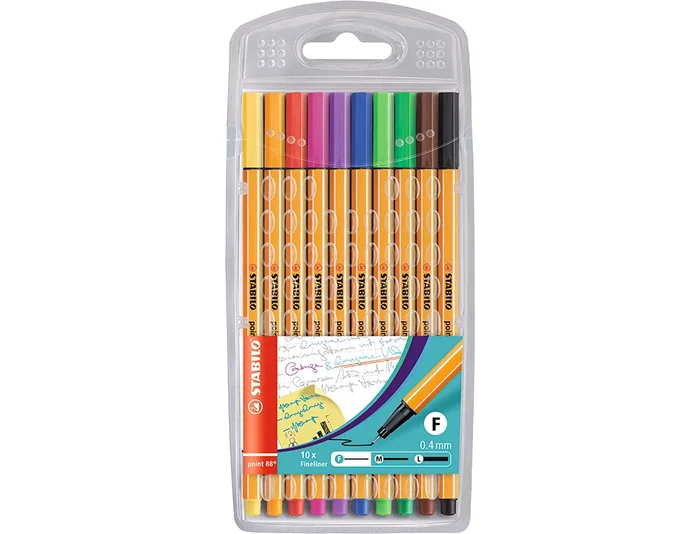 Stabilo Point 88 Estuche de 10 Rotuladores Colores Surtidos Stabilo Point 88 Estuche de 10 Rotuladores Colores Surtidos