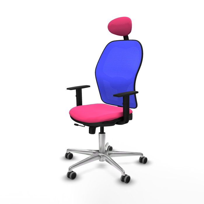 PIQUERAS Y CRESPO Silla de oficina Jorquera Rosa y Azul PIQUERAS Y CRESPO Silla de oficina Jorquera Rosa y Azul