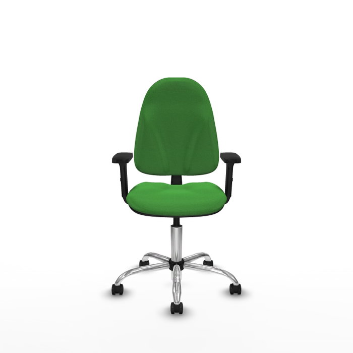 PIQUERAS Y CRESPO Silla de oficina Algarra Verde con Brazos 2D