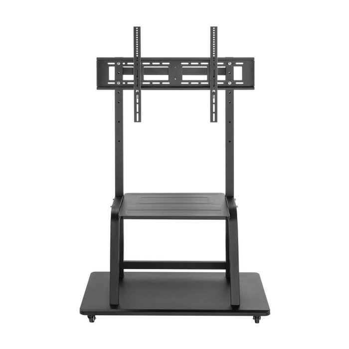 Aisens Soporte de Suelo ECO FT100E-231 con Ruedas y Bandeja DVD, Negro