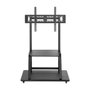 Aisens Soporte de Suelo ECO FT100E-231 con Ruedas y Bandeja DVD, Negro