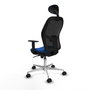 PIQUERAS Y CRESPO Silla de oficina Jorquera Azul y Negro