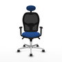 PIQUERAS Y CRESPO Silla de oficina Jorquera Azul y Negro